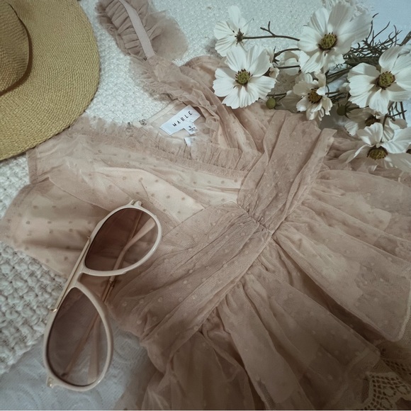 Mable Polka Dot Mesh Mini Dress - Picture 2 of 3